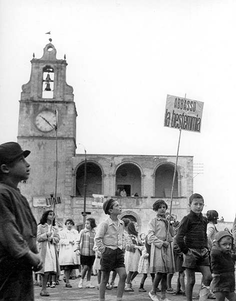 Ferrandina. Demonstration against blasphemy, 1956 c.