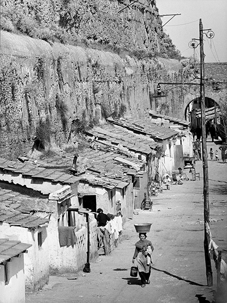 Rome. Mandrione district, 1956