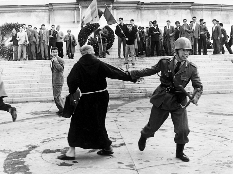 Rome. Demonstration at the Altare della Patria, 1956